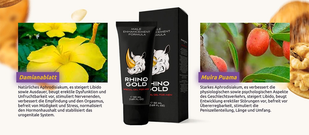Rhino Gold Gel Inhaltsstoffe