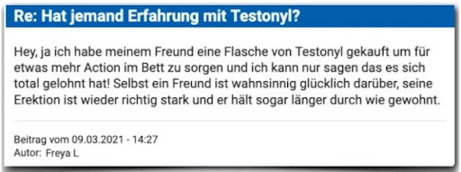 Testonly Tropfen Bewertung