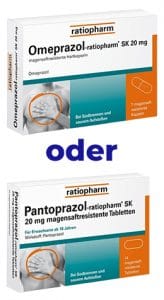 Omeprazol oder Pantoprazol