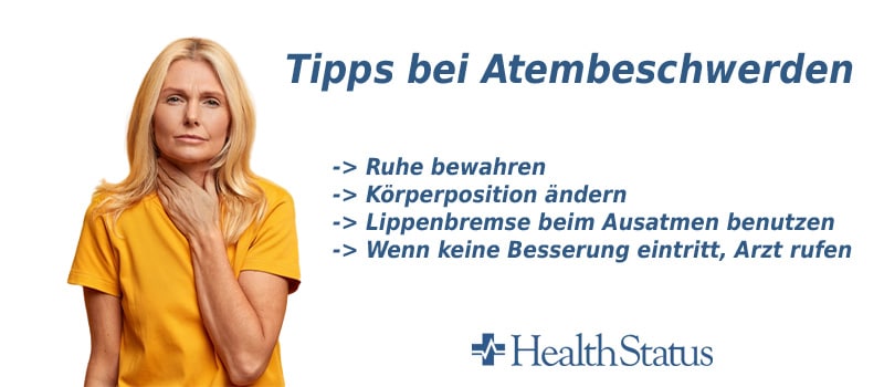 Tipps bei Atembeschwerden