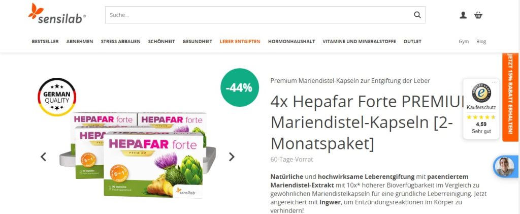 Wo kann man Hepafar Forte am günstigsten kaufen