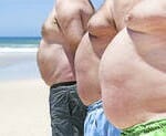 3 obese men