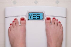 Yes Scale on weight machine