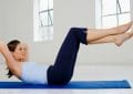 Woman doing crunches