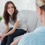 Women consulting a therapist