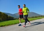 Young couple Jogging