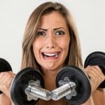 Women lifting weight