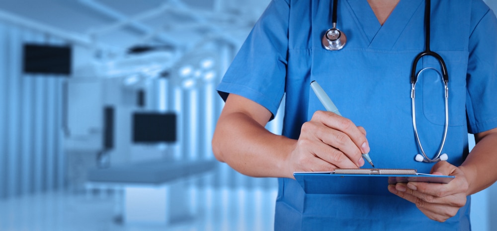 success smart medical doctor working with operating room