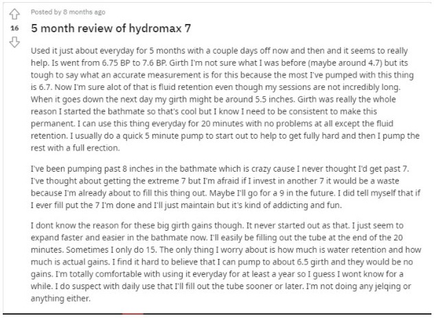 Bathmate Hydromax 7 Recensie 2