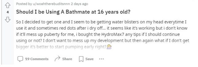 Bathmate Hydromax 7 Recensie 5