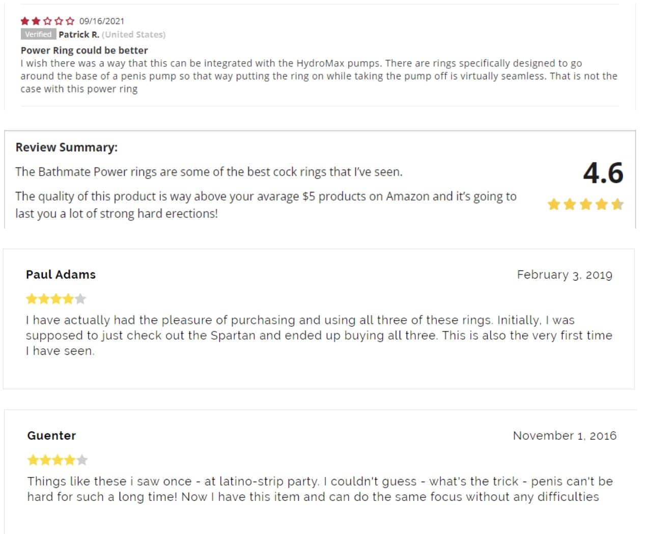 Bathmate Power Ring reviews on internet