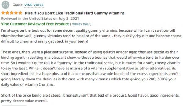 Critique de aSquared Nutrition Elderberry Gummies