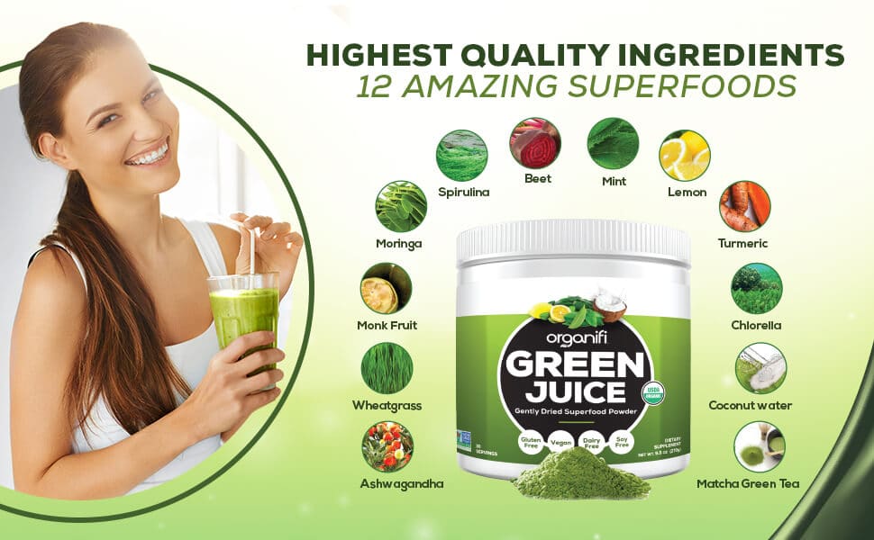 Quels sont les ingrédients d'Organifi Green Juice ?