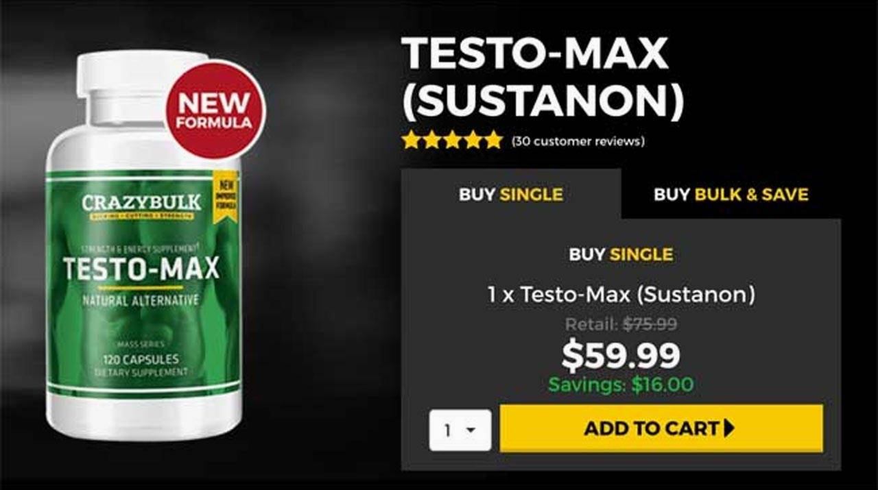 Where can you buy Testo Max? Testo Max price comparison & deals for sale:
