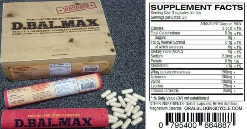 What are the D-Bal Max ingredients?