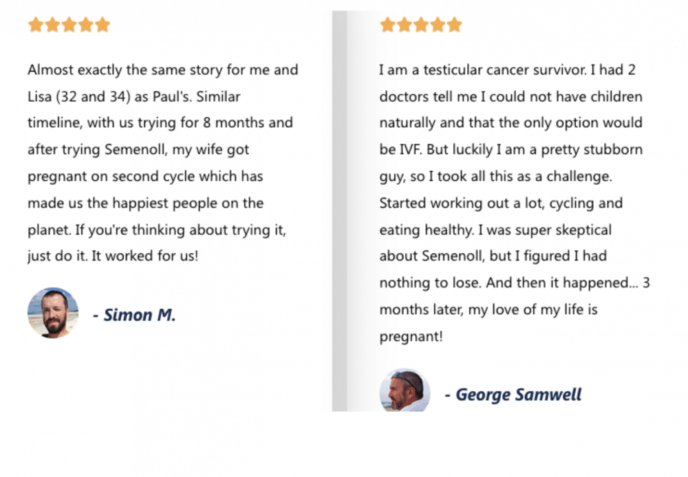 Semenoll Positive Reviews