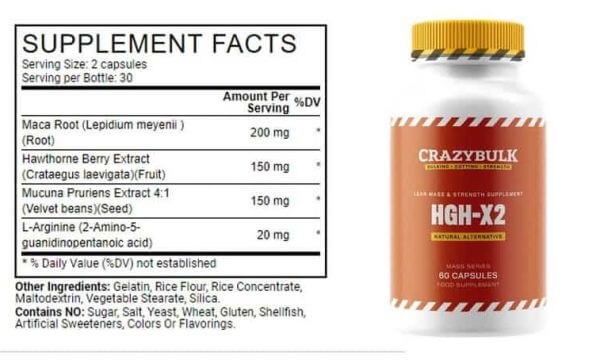 What are the HGH-X2 ingredients?