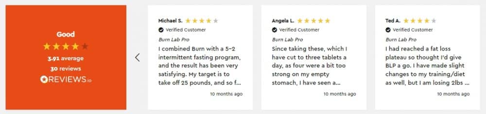 Burn Lab Pro Consumer reports