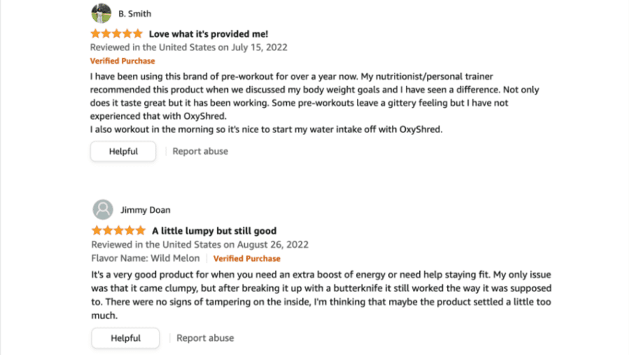 OxyShred Thermogenic Fat Burner Positive Reviews