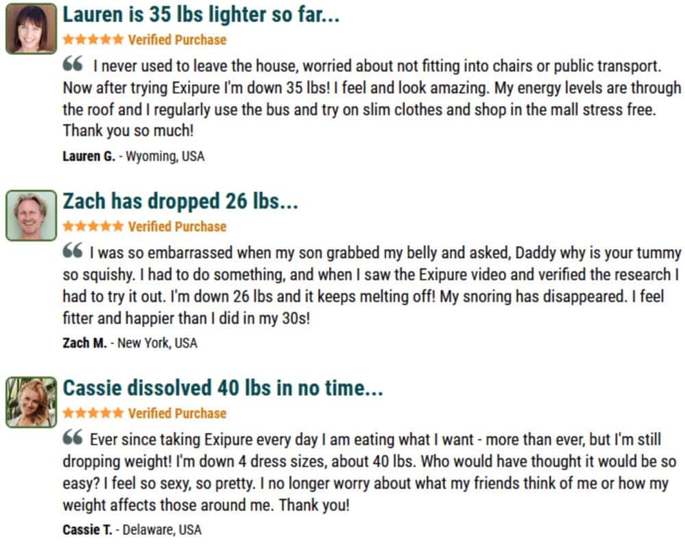 Exipure Reviews on the internet and forums like Reddit or Consumer Reports: