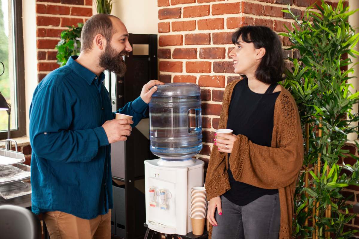 filtered water dispenser in office
